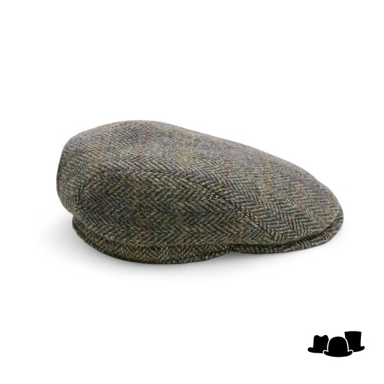 city sport ivy pet 92 british tweed visgraat ruit groen