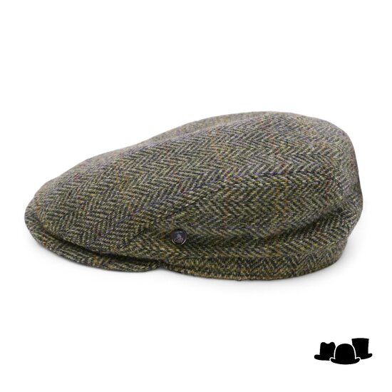 city sport ivy pet 92 british tweed visgraat ruit groen