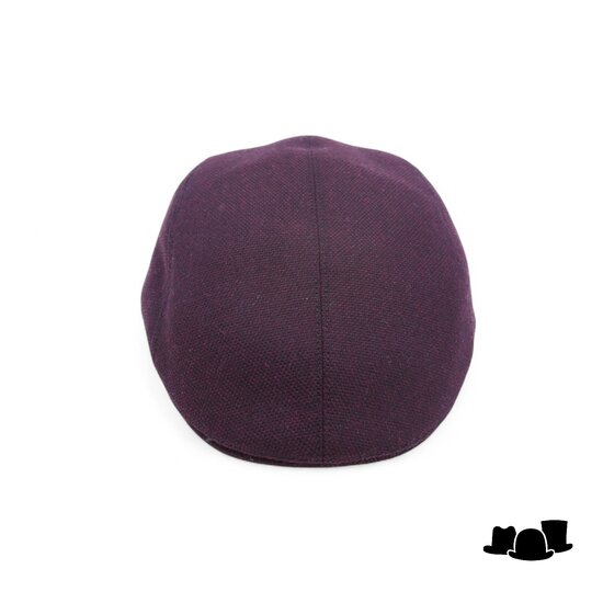wigens ivy modern flat cap woolmix bordeaux