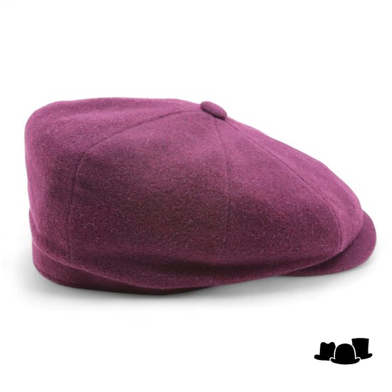 stetson hatteras newsboy cap wol kasjmier bordeaux