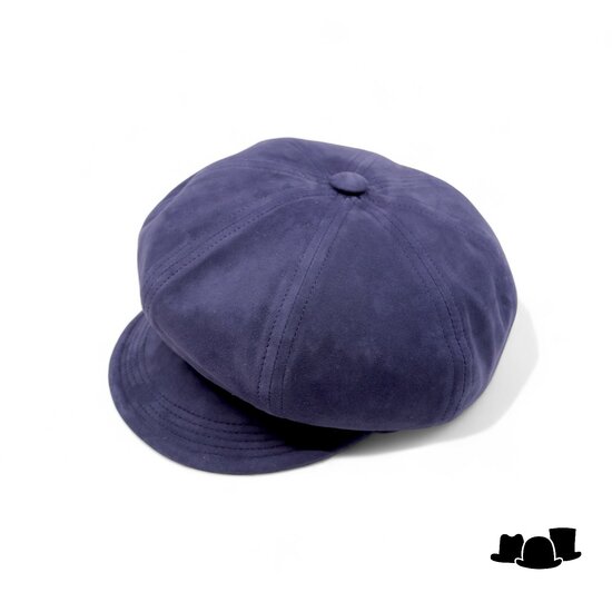 alfonso deste ballonpet berrettone suede navy