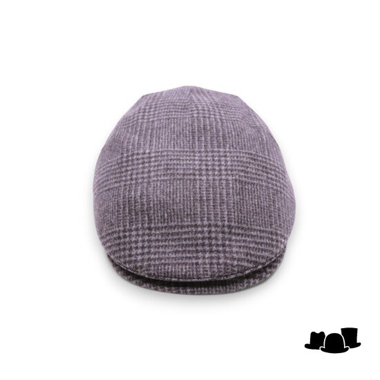 alfonso deste ivy pet ionio wol en cashmere mix check grijs bruin