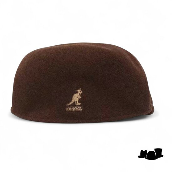 kangol flatcap 504 wool tobacco
