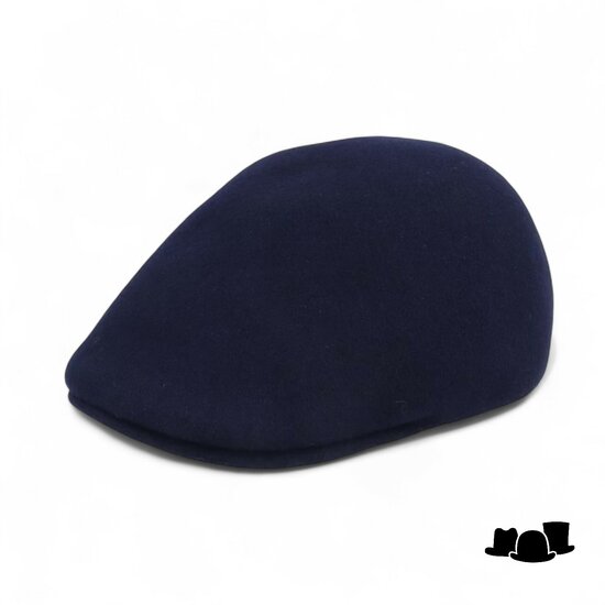 kangol flatcap 507 seamless wool dark blue