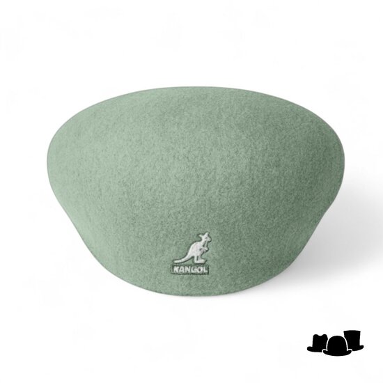 kangol flatcap 504 wool sage green