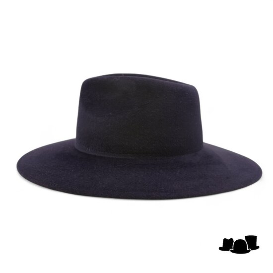 weba hats fedora 9100 velourvilt marine blauw