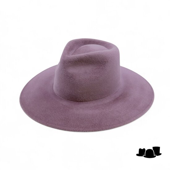 weba hats fedora 9100 velourvilt mauve