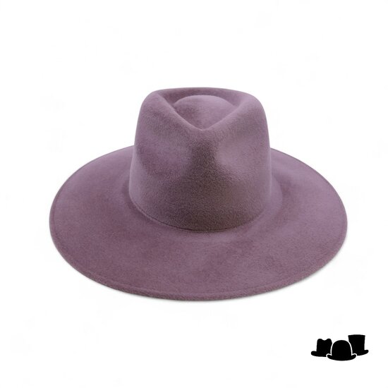 weba hats fedora 9100 velourvilt mauve