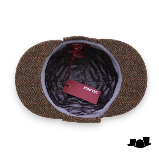 alfonso deste deerstalker sherlock wol visgraat groen