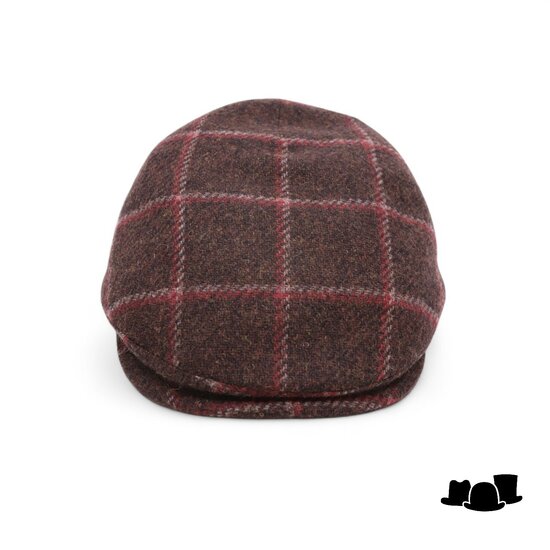 alfonso deste ivy pet ionio oorklep wolmix ruit bruin