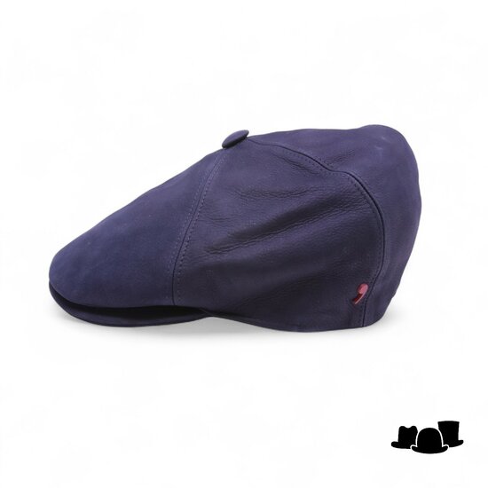 alfonso deste ballonpet dam nubuck leder blauw