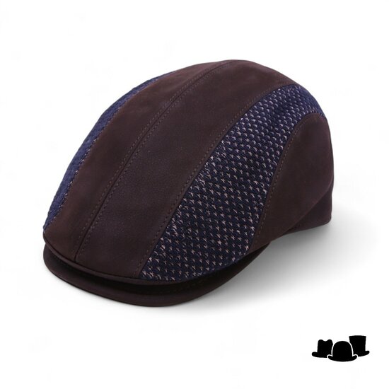 alfonso deste ivy pet john wol en nubuck leder bruin 