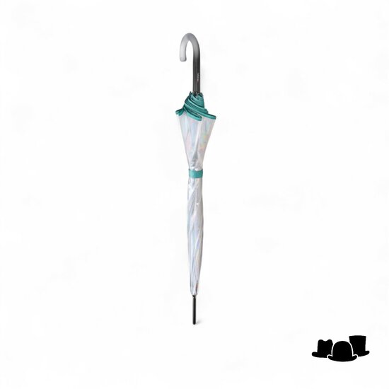 knirps paraplu c760 transparent stardust agave
