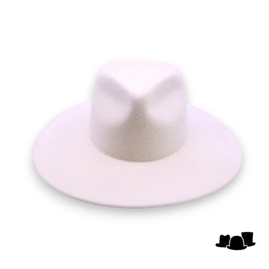 weba hats fedora 9100 haarvilt wit