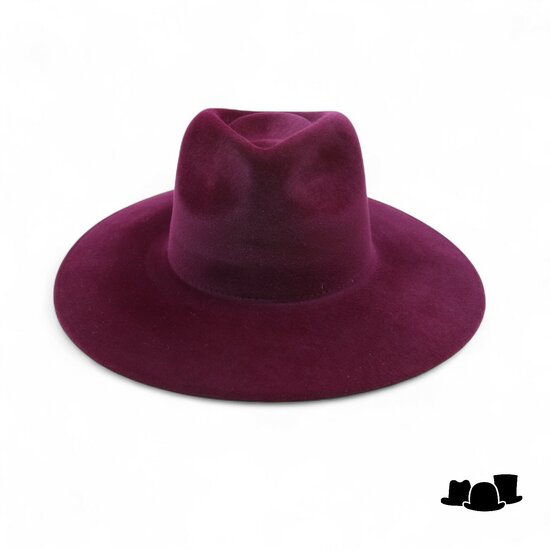 weba hats fedora 9100 velourvilt bordeaux