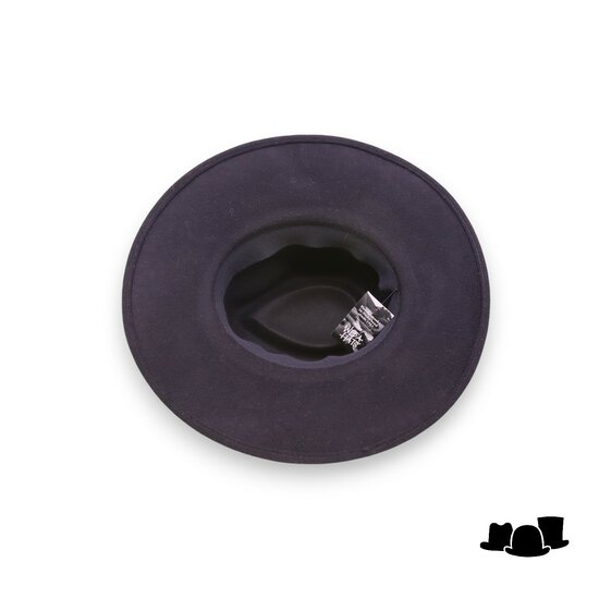 weba hats fedora 9100 velourvilt zwart