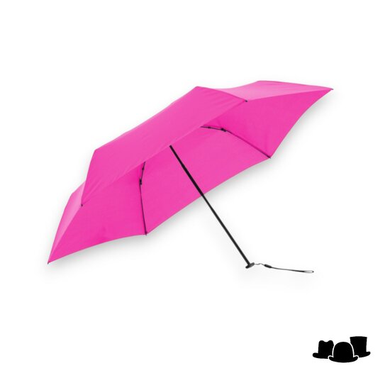 knirps paraplu x4u ultra light slim manual with case neon pink