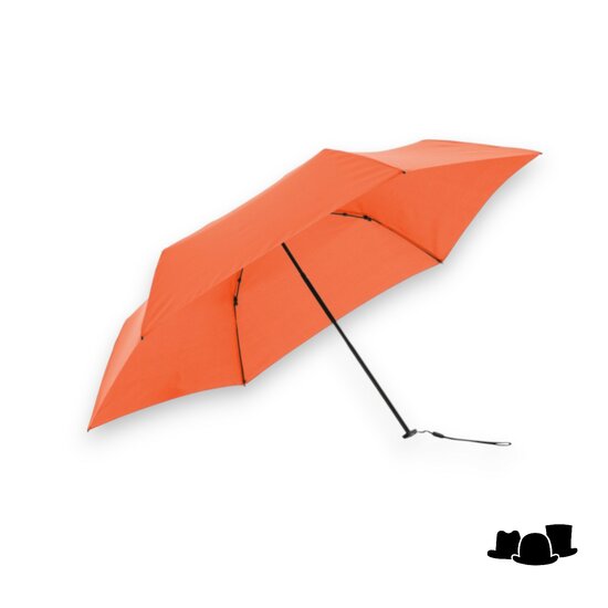knirps paraplu x4u ultra light slim manual with case neon orange