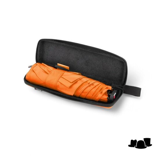 knirps paraplu x4u ultra light slim manual with case neon orange