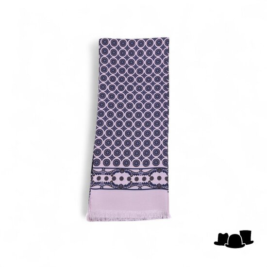 city sport choker sjaal zijde zilver grijs