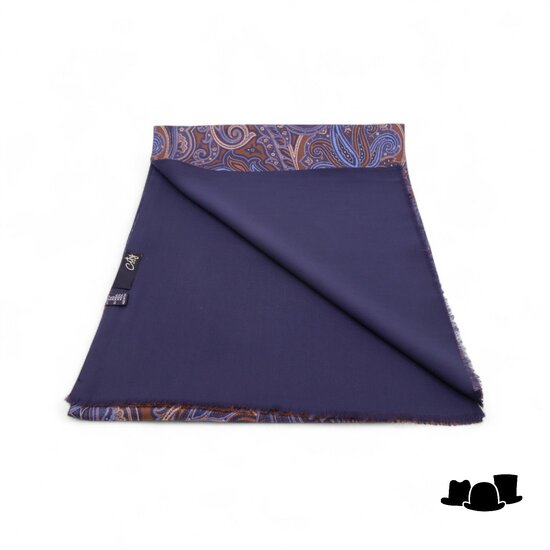 city sport sjaal zijde wol paisley caramel celestial