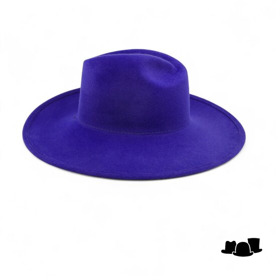 weba hats fedora 1274 velourvilt kobaltblauw