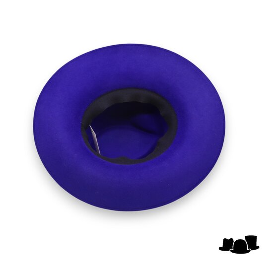 weba hats fedora 1274 velourvilt kobaltblauw