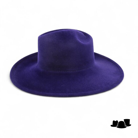 weba hats fedora 1274 velourvilt marine blauw