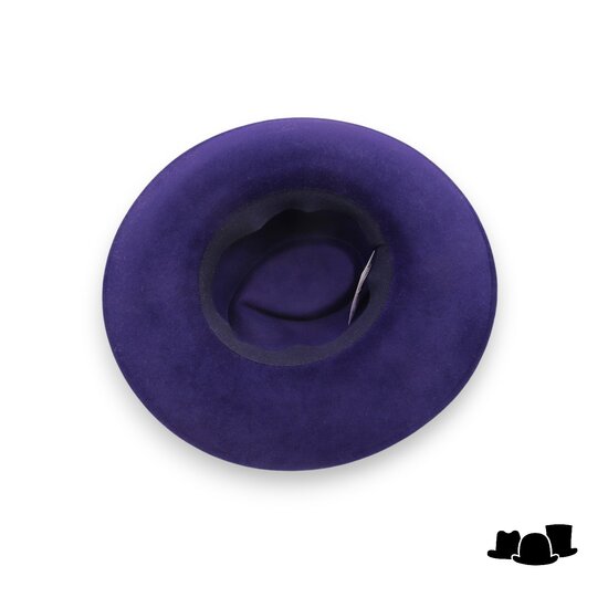 weba hats fedora 1274 velourvilt marine blauw