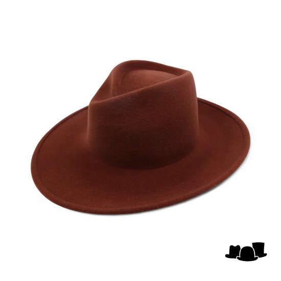 weba hats fedora 1274 velourvilt cognac