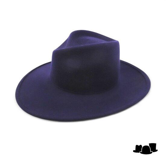 weba hats fedora 1274 wolvilt marine blauw