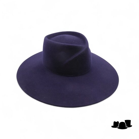 weba hats fedora 1487 wolvilt marine blauw