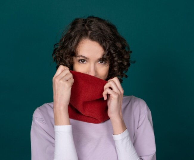 kopka bandeau merino navy 