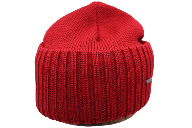 stetson beanie northport merino wool knit red