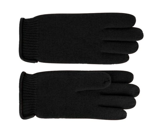 fiebig handschoenen gebreid wol zwart