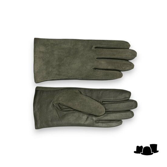 fiebig dameshandschoen leder 2tone olive green