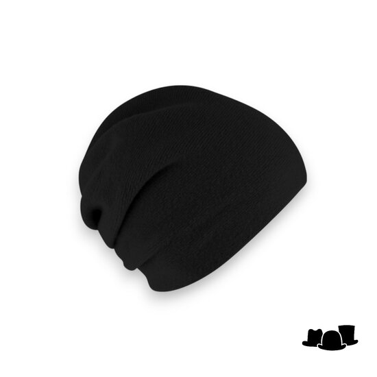 fiebig beanie muts wolmix zwart