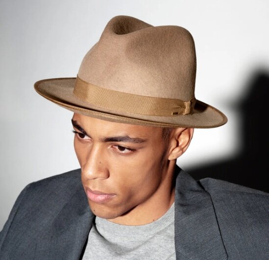 bailey fedora player litefelt messie navy swirl