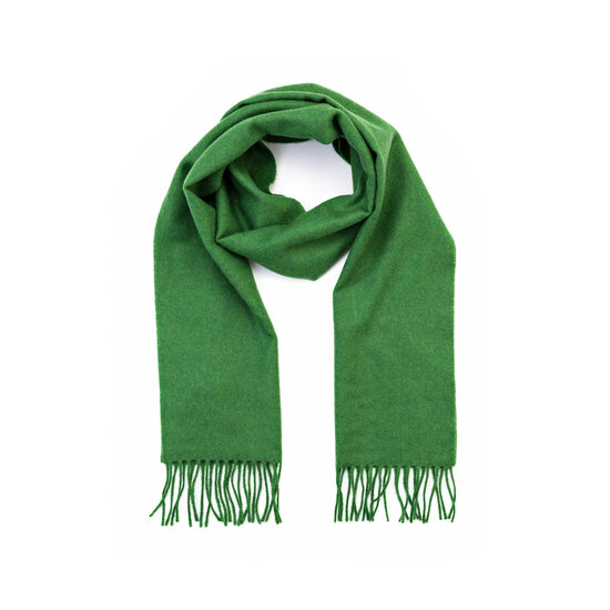 john hanly merino luxury wool scarf solid forest green