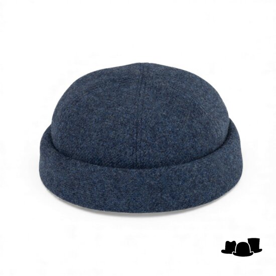 fiebig docker shetland wol jeansblauw