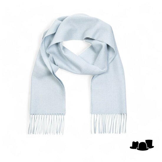 john hanly merino luxury wool scarf ice blue