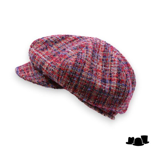 seeberger ballonpet boucle wolmix multicolor flame red