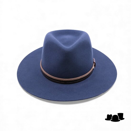 panizza fedora latina 27 wolvilt jeansblauw