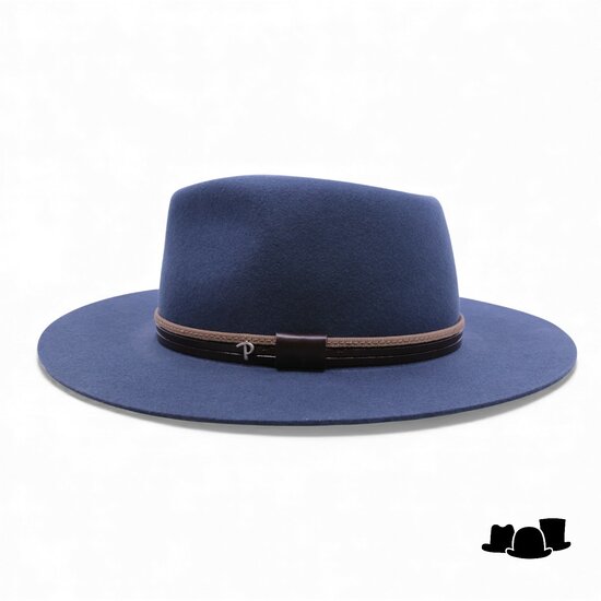 panizza fedora latina 27 wolvilt jeansblauw