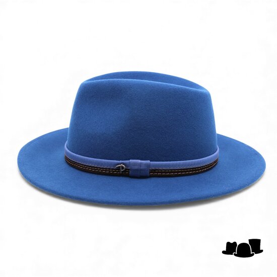 panizza fedora aquila wolvilt cerulean blauw 