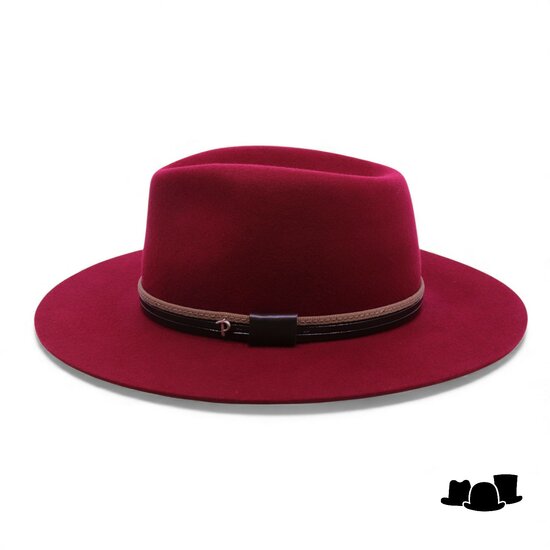 panizza fedora latina 27 wolvilt robijnrood