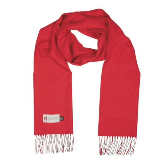 john hanly merino luxury wool scarf scarlet red