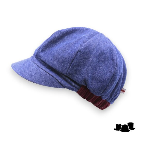 bedacht dubbelzijdig ballonpet ansen blauw en bordeaux