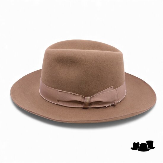 borsalino fedora qs haarvilt cut brim camel
