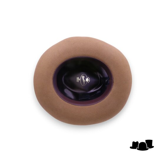 borsalino fedora qs haarvilt cut brim camel